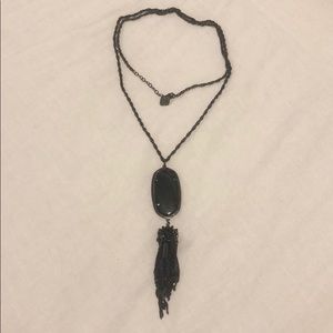 Kendra Scott Gun Metal & Black Rayne Necklace!